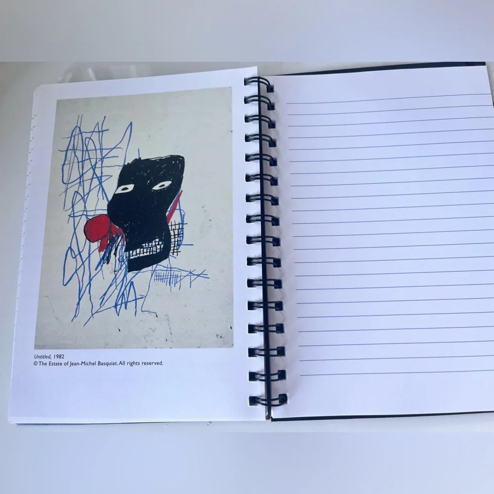 NEW! JEAN-MICHEL BASQUIAT SPIRAL BOUND LINED BLANK JOURNAL NWT
